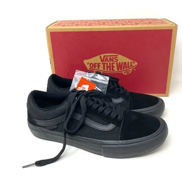 Vans Old Skool Pro Shoes Womens Black Skate Casual Suede Canvas Size VN000ZD41OJ - Picture 6 of 10